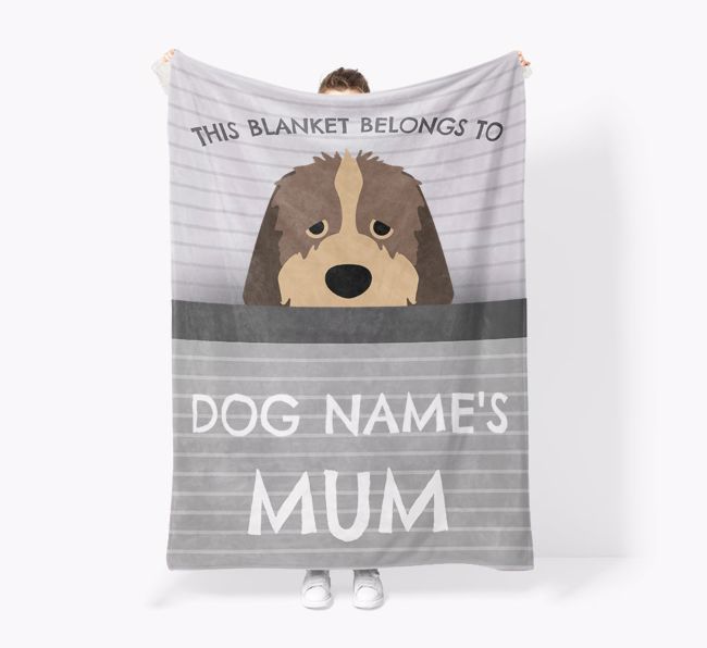 'This Blanket Belongs To...' - Personalised {breedFullName} Blanket: Premium Sherpa Fleece